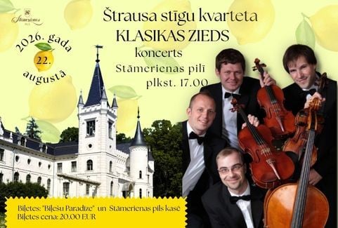 Izrādes "Štrausa stīgu kvarteta koncerts “Klasikas zieds”" attels