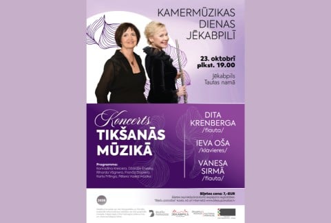 Image of the event "“Kamermūzikas dienas Jēkabpilī” Ievas Ošas un Ditas Krenbergas koncerts “Tikšanās mūzikā”"