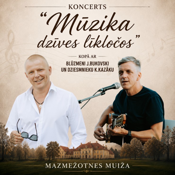 Изображение спектакля "Mūzika dzīves līkločos | J.Bukovskis, K.Kazāks"