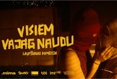Izrādes "Spēlfilma VISIEM VAJAG NAUDU" attels