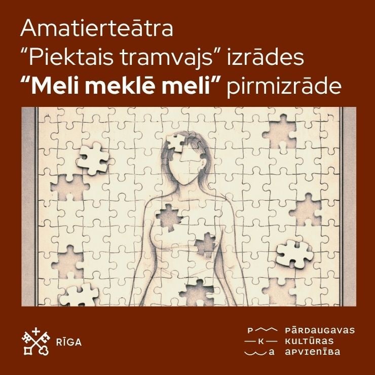 Изображение спектакля "Amatierteātra “Piektais tramvajs” izrādes “Meli meklē meli” pirmizrāde"