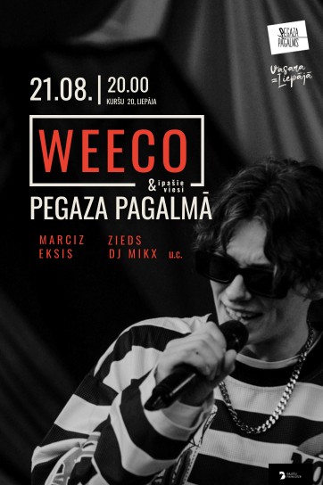 Meklēšanas rezultāta izrādes "WEECO & īpašie viesi: hiphopa koncerts Pegaza Pagalmā" attels