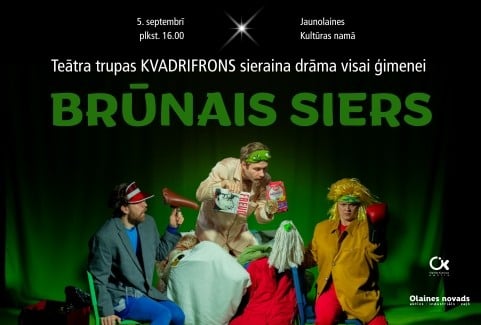 Изображение спектакля "Teātra trupas KVADRIFRONS | Sieraina drāma visai ģimenei BRŪNAIS SIERS"