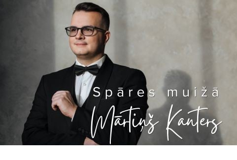 Izrādes "Muzikālais vakars ar Mārtiņu Kanteru Spāres muižā" attels