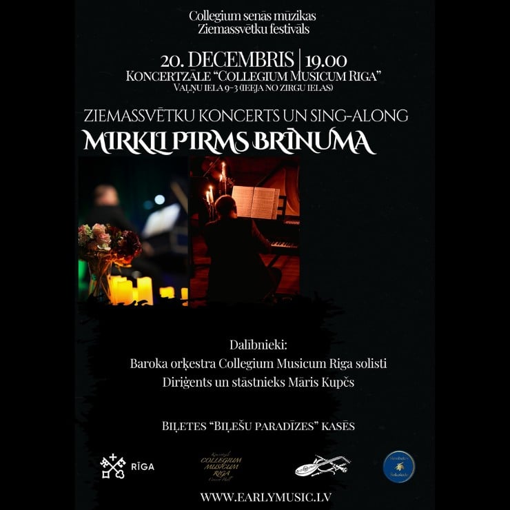 Изображение спектакля "Ziemassvētku koncerts un sing-along sveču gaismā “Mirkli pirms brīnuma”"