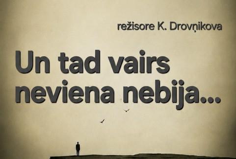 Izrādes "Un nebija neviena" attels