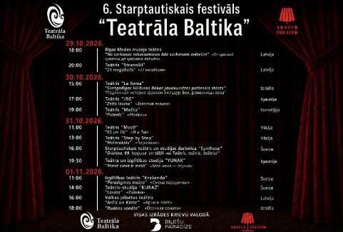 Image of the event "ABONEMENTS: 6. Starptautiskais festivāls "Teatrāla Baltika""