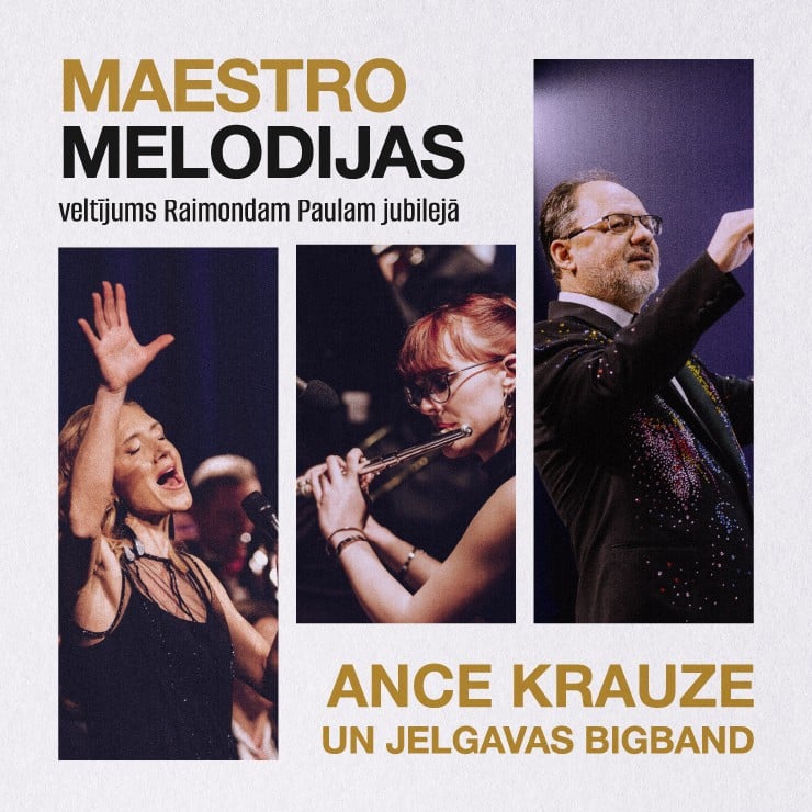Izrādes "MAESTRO MELODIJAS / Ance Krauze un Jelgavas Bigbends" attels