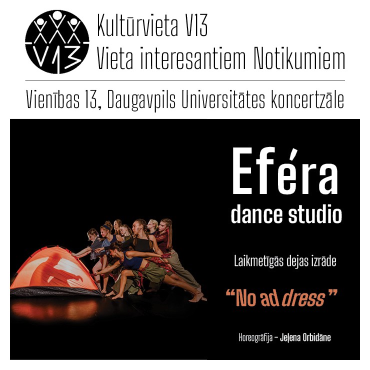 Image of the event "Efera Dance studio Laikmetīgās dejas izrāde “No address”"