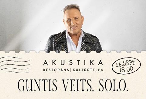 Izrādes "GUNTIS VEITS. Solo | kultūrtelpā AKUSTIKA, Valmierā" attels