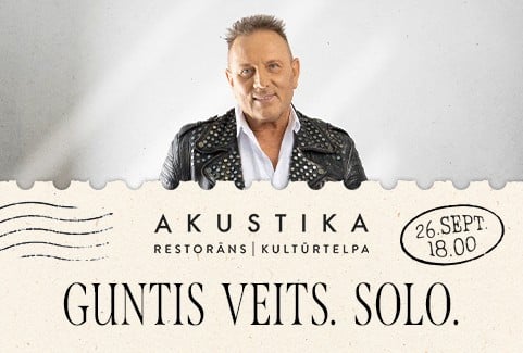 Image of the event "GUNTIS VEITS. Solo | kultūrtelpā AKUSTIKA, Valmierā"
