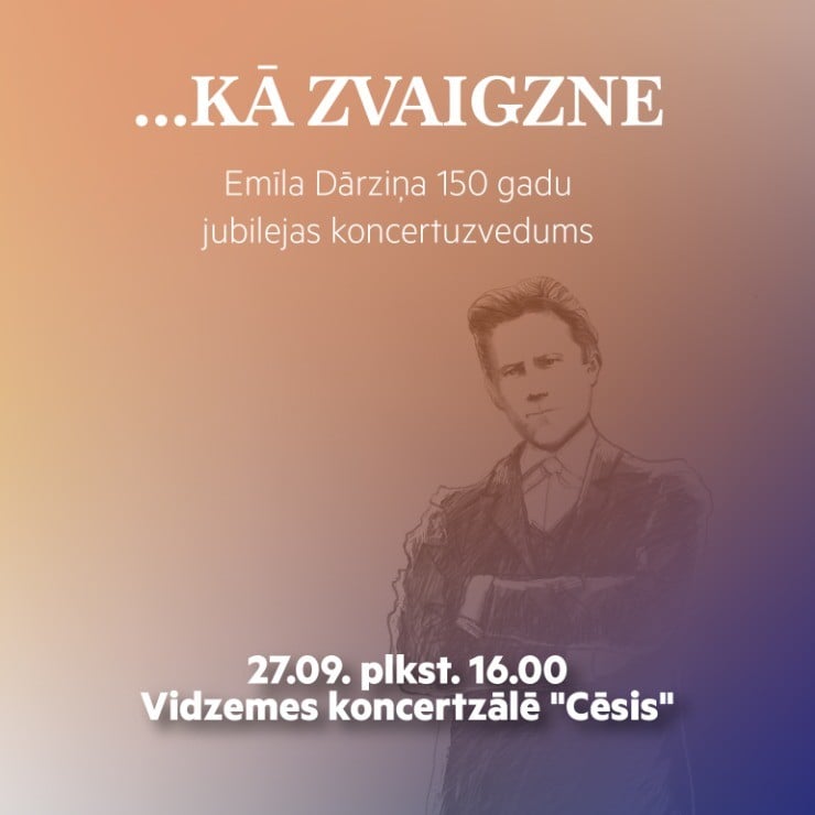 Изображение спектакля "Koncertuzvedums ...KĀ ZVAIGZNE. Emīlam Dārziņam – 150"
