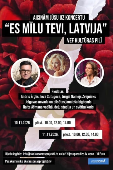 Изображение мероприятия "Muzikālie stāsti par Latviju: ''Es mīlu Tevi, Latvija''" из результатов поиска