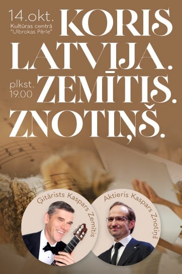 Meklēšanas rezultāta izrādes "Koncerts “Valsts akadēmiskais koris LATVIJA. ZEMĪTIS. ZNOTIŅŠ”" attels