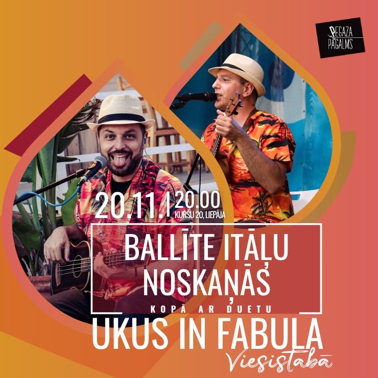 Image of the event "Ballīte itāļu noskaņās kopā ar duetu UKUS IN FABULA"