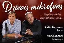 Изображение мероприятия "DZĪVAIS MIKROFONS | Aidis Tomsons un Māris Žagars" из результатов поиска