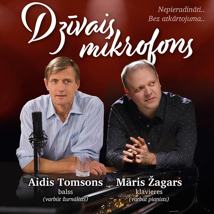 Изображение спектакля "DZĪVAIS MIKROFONS | Aidis Tomsons un Māris Žagars"