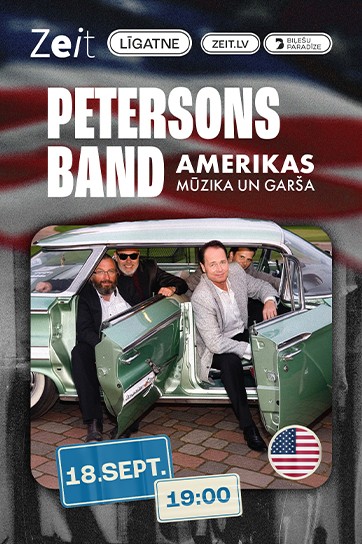 Meklēšanas rezultāta izrādes "AMERIKAS MŪZIKAS UN GARŠAS VAKARS | PETERSONS BAND" attels