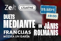 Meklēšanas rezultāta izrādes "FRANCIJAS MŪZIKAS UN GARŠAS VAKARS | Duets Mediante un Jānis Rolmanis" attels