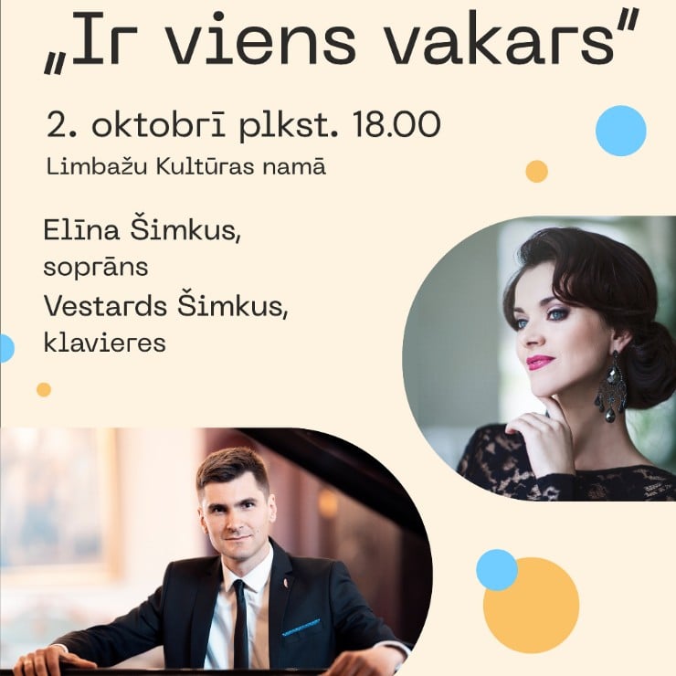 Изображение спектакля "IR VIENS VAKARS | Elīna un Vestards Šimkus"