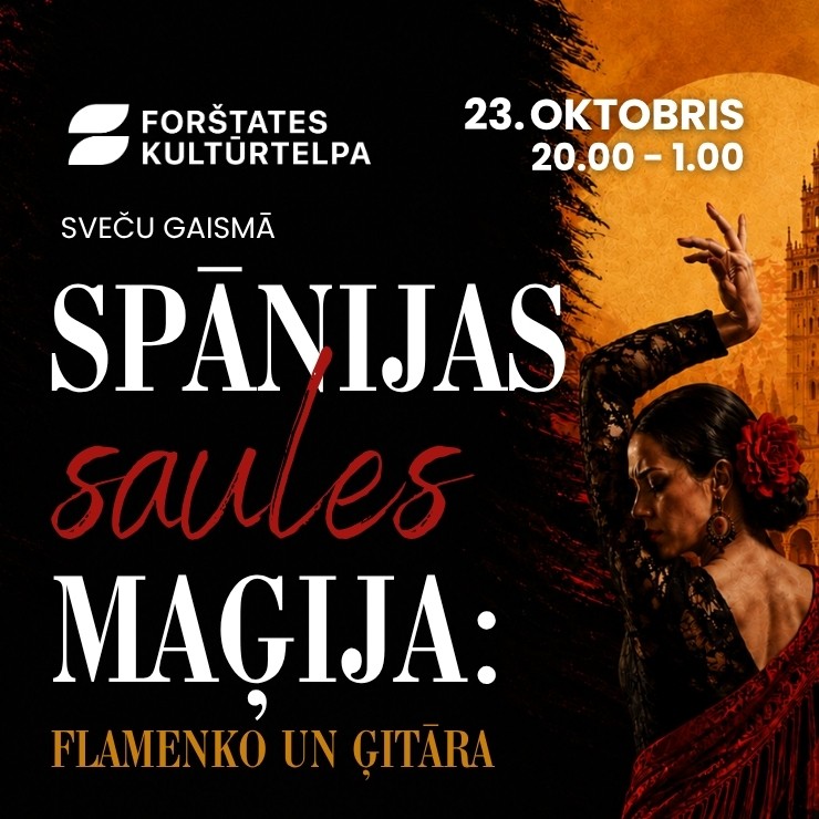 Image of the event "Spānijas saules maģija: Flamenko un ģitāra | Atpūtas vakars Sveču gaismā"