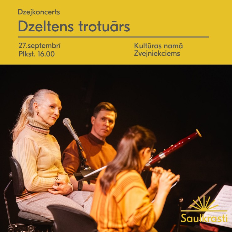 Изображение спектакля "Dzejkoncerts "Dzeltens trotuārs""