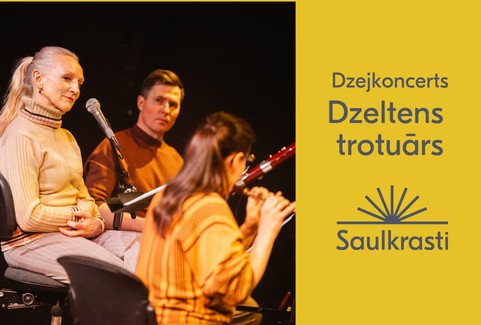 Изображение спектакля "Dzejkoncerts "Dzeltens trotuārs""