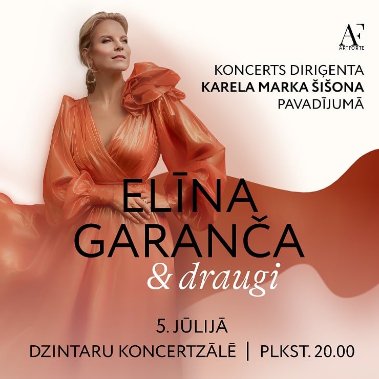 Izrādes "ELĪNAS GARANČAS un draugu koncerts, Diriģents KARELS MARKS ŠIŠONS" attels