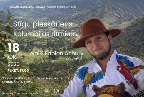 Изображение спектакля "Waiki Fabian Achury “Stīgu pieskāriens Kolumbijas ritmiem” | 3. Starptautiskā Sabiles stīgu festivāla atklāšanas koncerts"