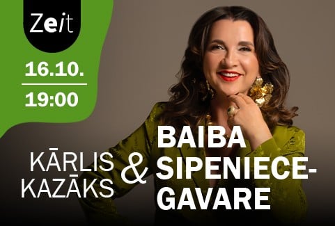 Izrādes "STĀSTNIEKU VAKARIŅAS | Baiba Sipeniece-Gavare un Kārlis Kazāks" attels
