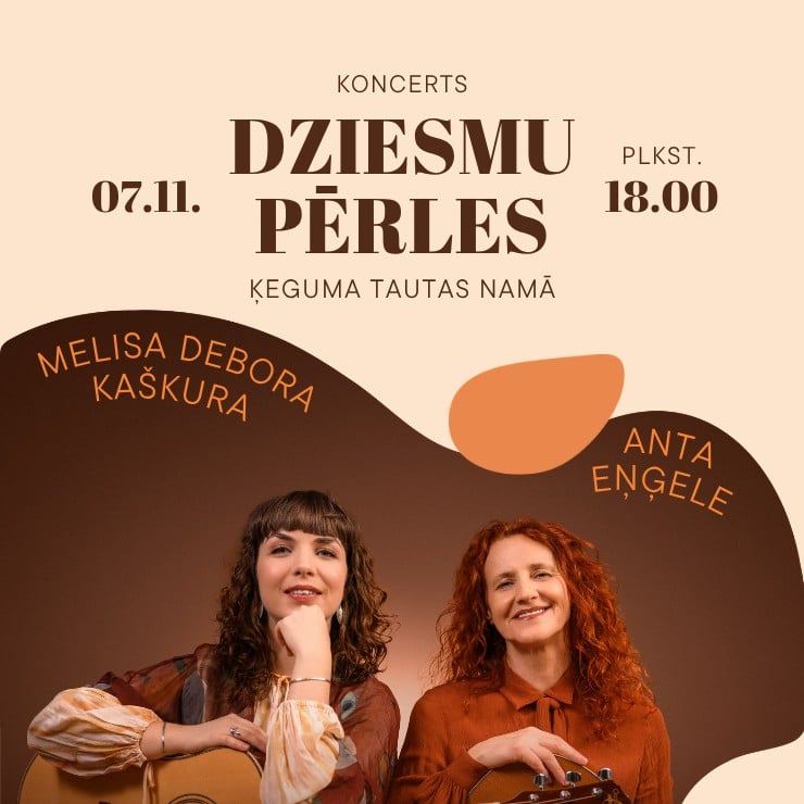 Изображение спектакля "Koncerts DZIESMU PĒRLES Ķegumā | Anta Eņģele & Melisa Debora Kaškura"