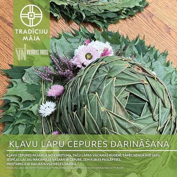 Image of the event "Kļavu lapu cepures darināšana | Meistarklase"