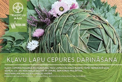 Image of the event "Kļavu lapu cepures darināšana | Meistarklase"