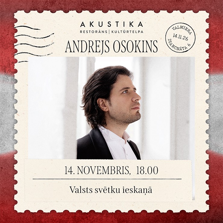 Изображение спектакля "Andrejs Osokins | VALSTS SVĒTKU IESKAŅĀ | kultūrtelpā AKUSTIKA, Valmierā"