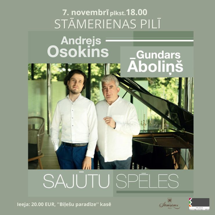 Изображение спектакля "Gundars Āboliņš, Andrejs Osokins “Sajūtu spēles”"