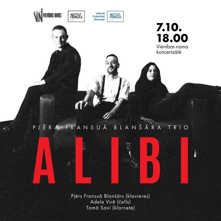 Image of the event "Pjēra Fransuā Blanšāra trio ALIBI"
