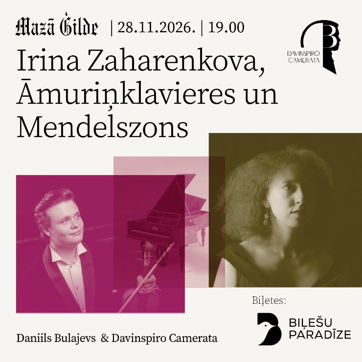 Изображение спектакля "Irina Zaharenkova, Āmuriņklavieres un Mendelszons | Daniils Bulajevs & Davinspiro Camerata"