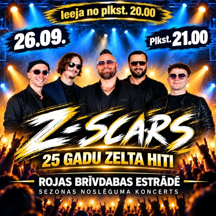 Izrādes "Grupa Z-Scars koncerts Rojas brīvdabas estrādē" attels