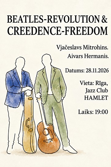 Meklēšanas rezultāta izrādes "BEATLES-REVOLUTION & CREEDENCE-FREEDOM" attels