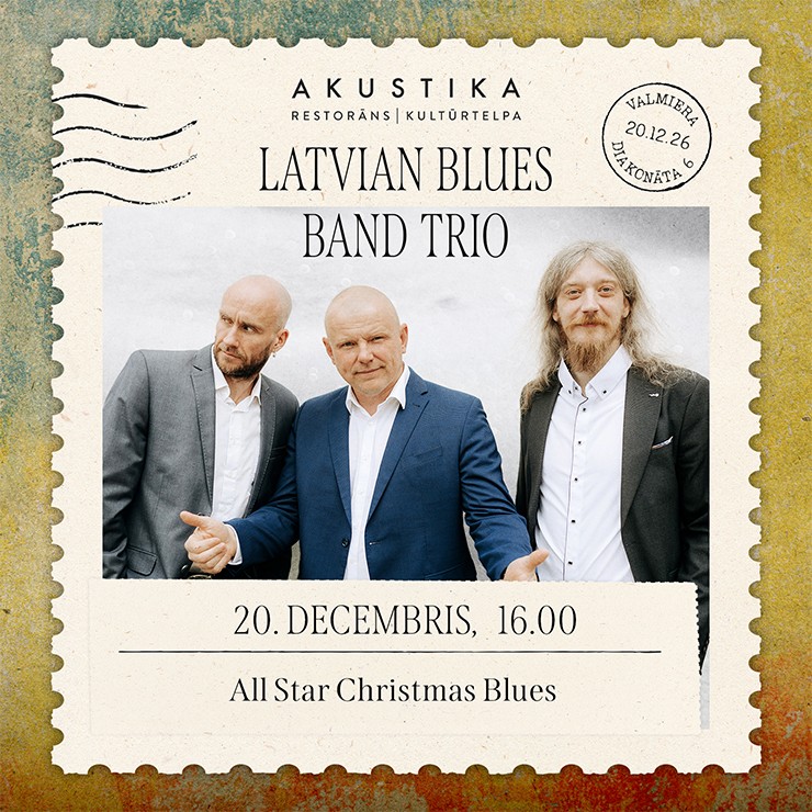 Изображение спектакля "Latvian Blues Band TRIO | All Star Christmas Blues | kultūrtelpā AKUSTIKA, Valmierā"