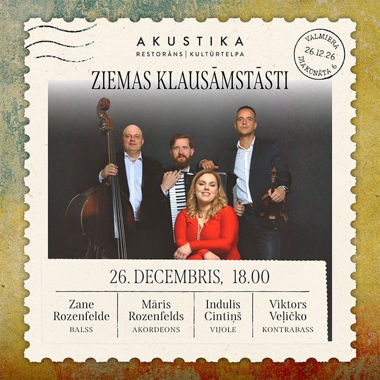 Image of the event "Duets Mediante un draugi | ZIEMAS KLAUSĀMSTĀSTI | kultūrtelpā AKUSTIKA, Valmierā"