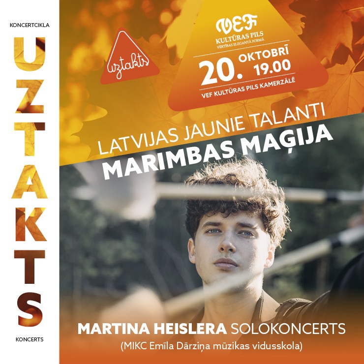 Изображение спектакля "MARIMBAS  MAĢIJA. Martina Heislera solokoncerts | Koncertcikls “UZTAKTS. Latvijas jaunie talanti”"