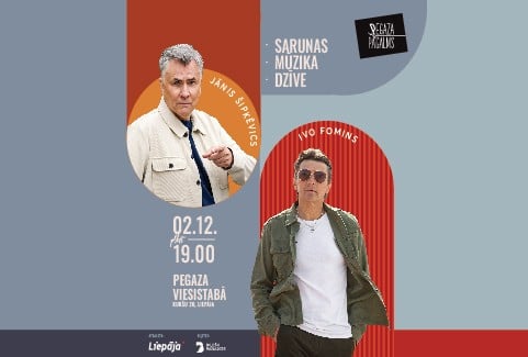 Image of the event "Ivo FOMINS un Jānis ŠIPKĒVICS | Sarunas, mūzika, dzīve"