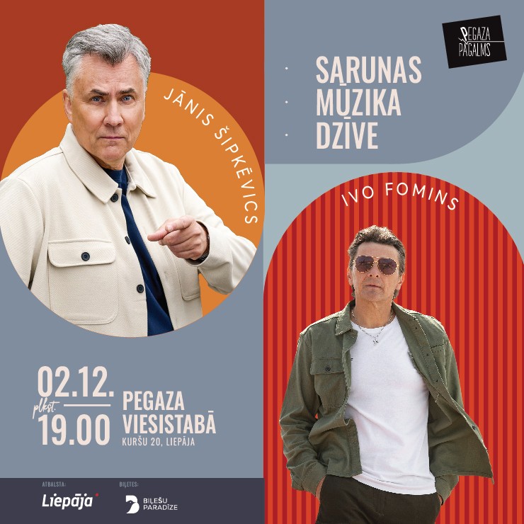 Image of the event "Ivo FOMINS un Jānis ŠIPKĒVICS | Sarunas, mūzika, dzīve"
