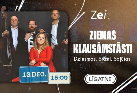 Изображение спектакля "Ziemas Klausāmstāsti | Zane Rozenfelde, Māris Rozenfelds, Indulis Cintiņš un Viktors Veļičko"