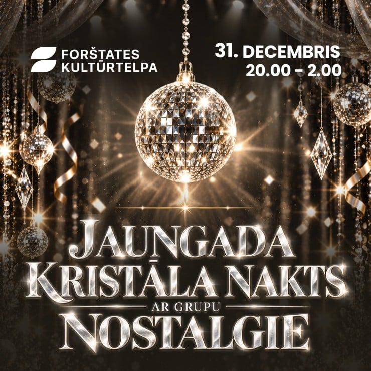 Izrādes "JAUNGADA KRISTĀLA NAKTS AR GRUPU “NOSTALGIE”" attels