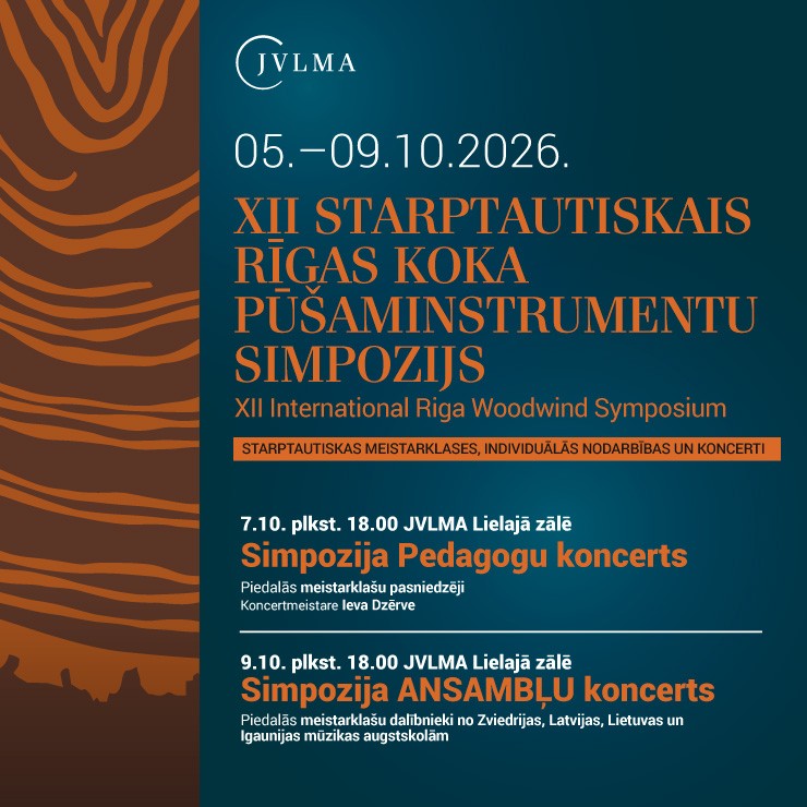 Izrādes "XII starptautiskā Rīgas Koka pūšaminstrumentu simpozijs" attels