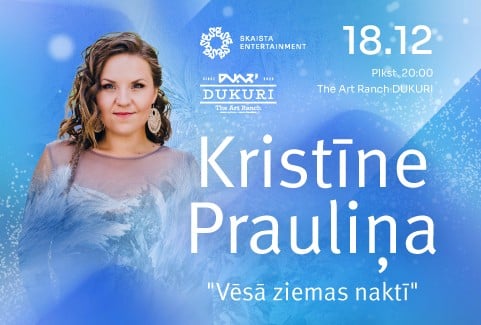 Izrādes "KRISTĪNES PRAULIŅAS Ziemassvētku koncerts "Vēsā ziemas naktī"" attels