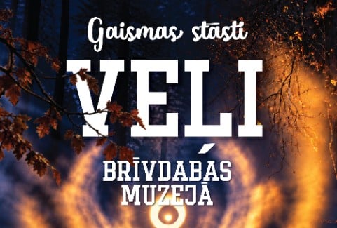 Izrādes "rudens gaismu taka "Gaismas stāsti. VEĻI." Brīvdabas muzejā" attels