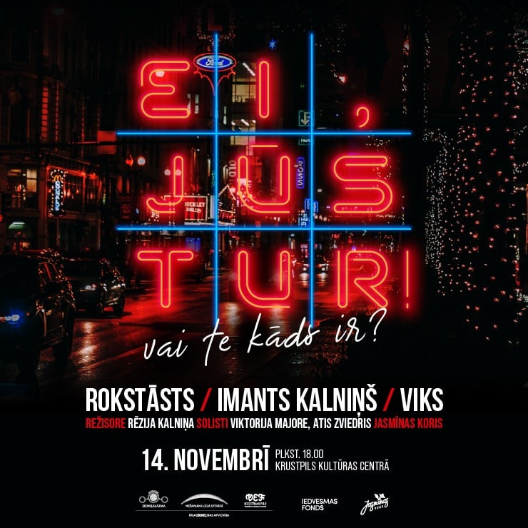 Izrādes "ROKSTĀSTS | EI, JŪS TUR!" attels
